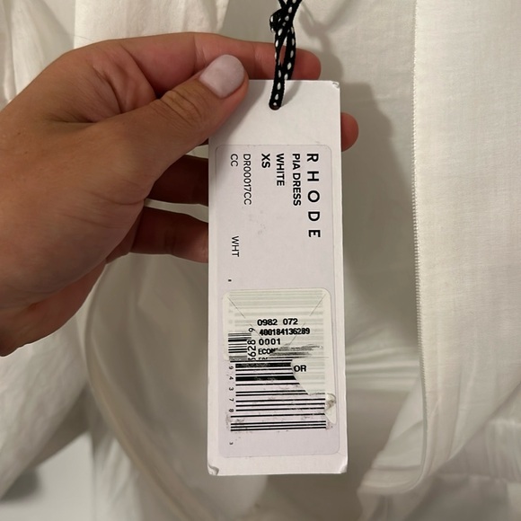 RHODE Pia Dress in White Size XS - Picture 7 of 14